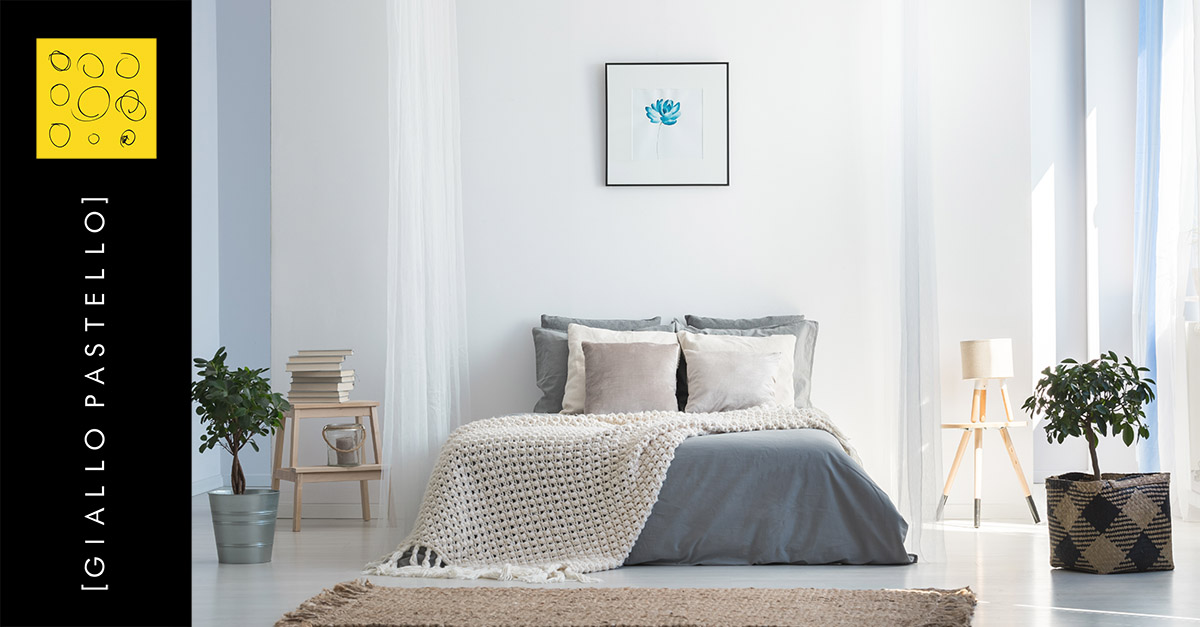 Come arredare la camera da letto - Giallo Pastello