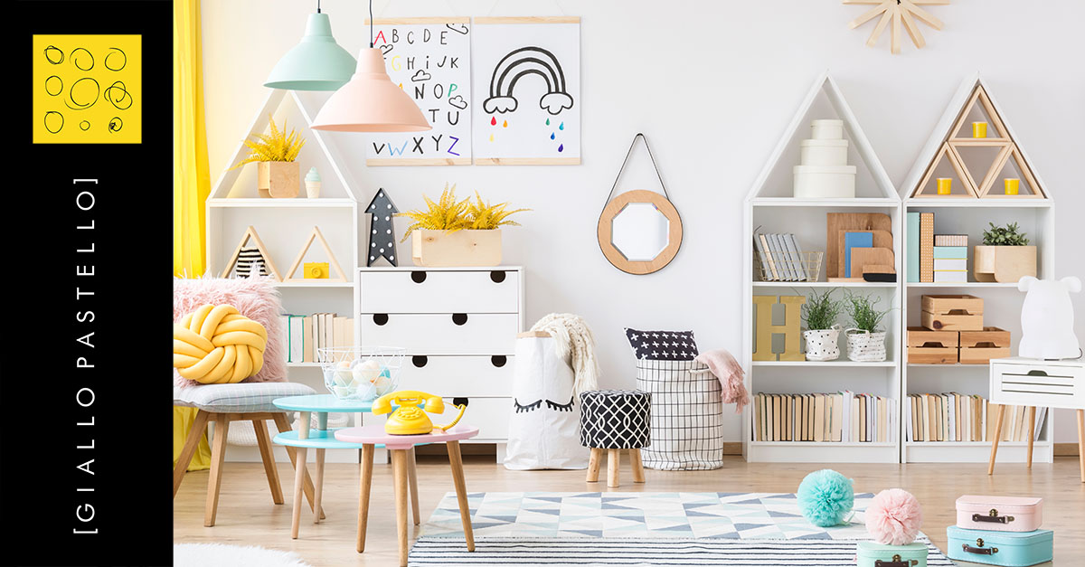 Arredo Camera Bimbi: i consigli dell’Interior Design - Giallo Pastello