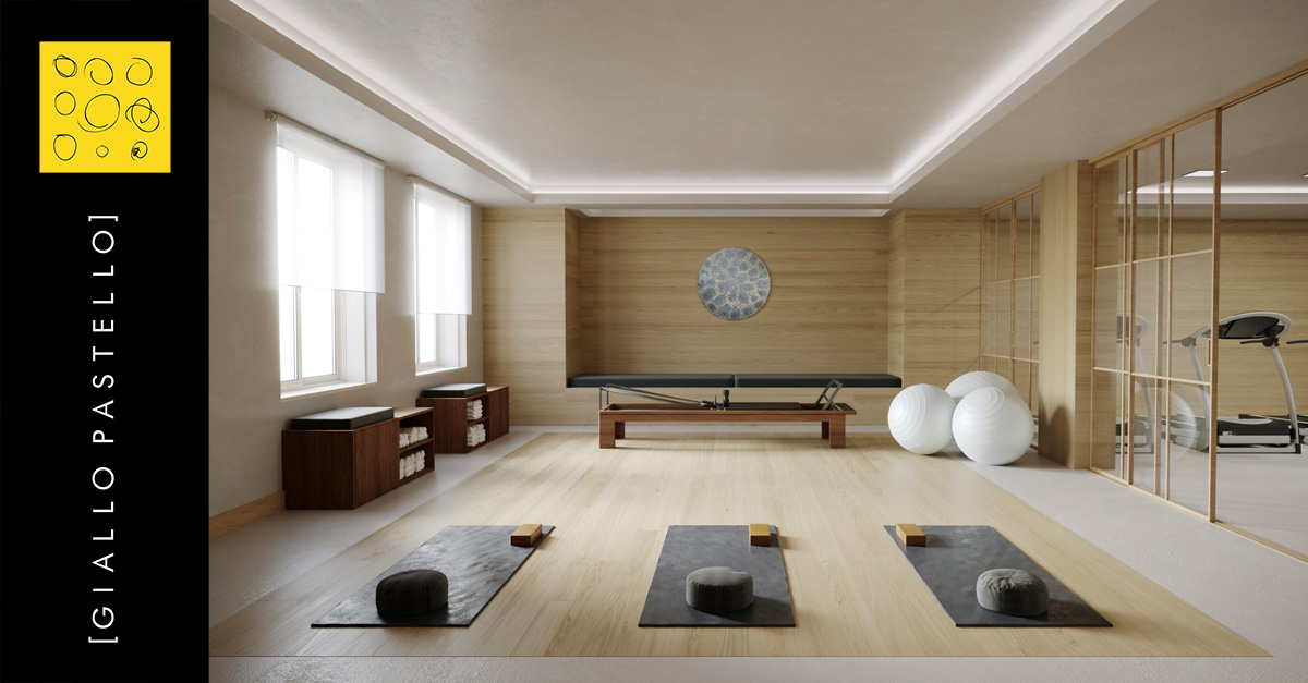 Palestra in casa: come creare un angolo fitness - Giallo Pastello