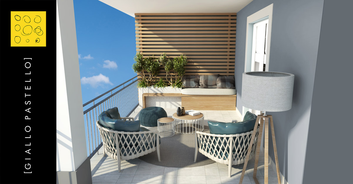 Arredo Esterno: i consigli dell’Interior Designer - Giallo Pastello