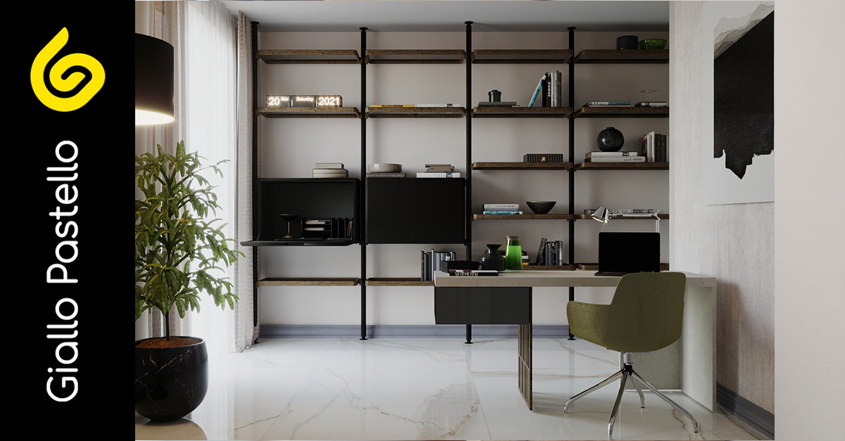 Arredamento Smart working: come creare una postazione lavoro all’interno della tua casa - Giallo Pastello