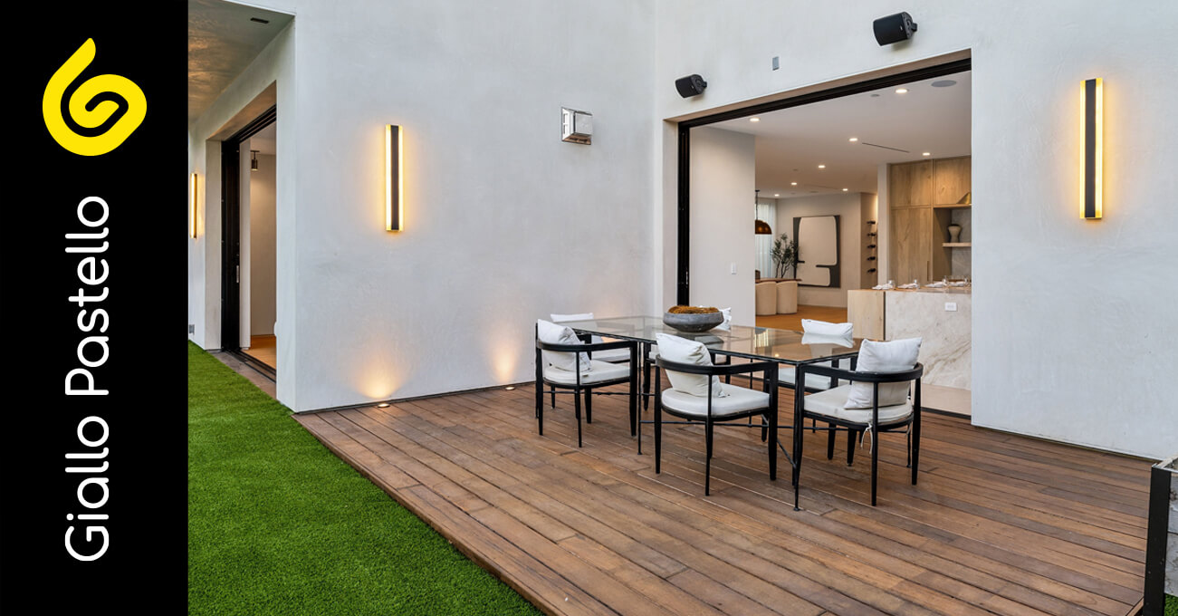 Come arredare un giardino piccolo: idee di design salvaspazio - Giallo Pastello