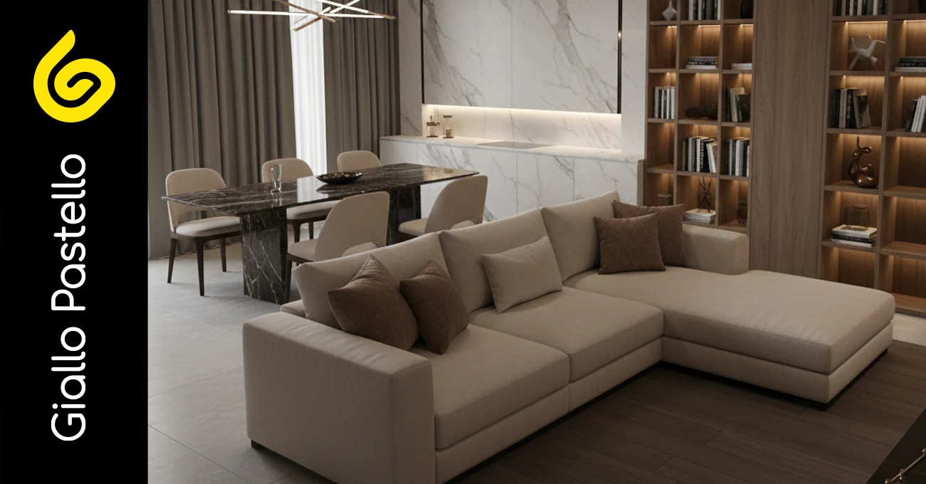 Casa su misura: vivere gli spazi con stile e funzionalità - Giallo Pastello