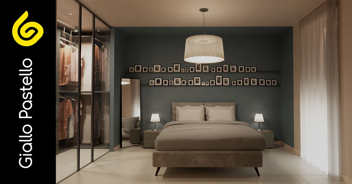 Arredamento camera da letto: idee e consigli  - Giallo Pastello