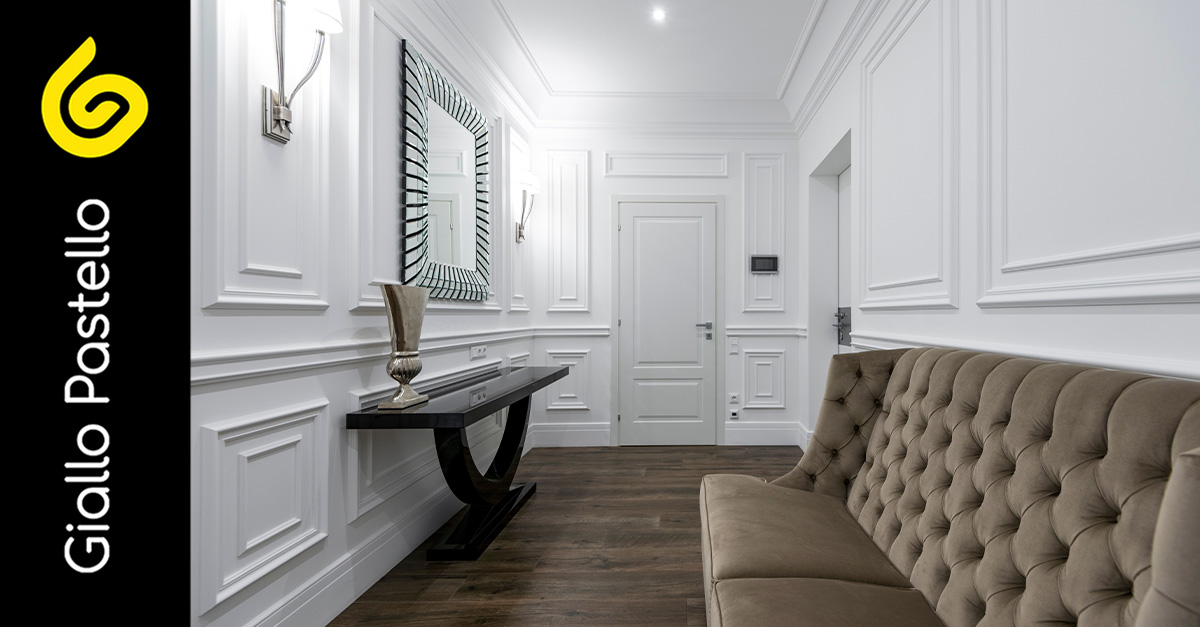 Come arredare un corridoio: idee, consigli e soluzioni di design - Giallo Pastello