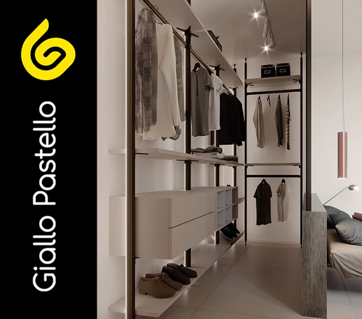 Arredamento camera da letto: gli armadi - Giallo Pastello Interior Design