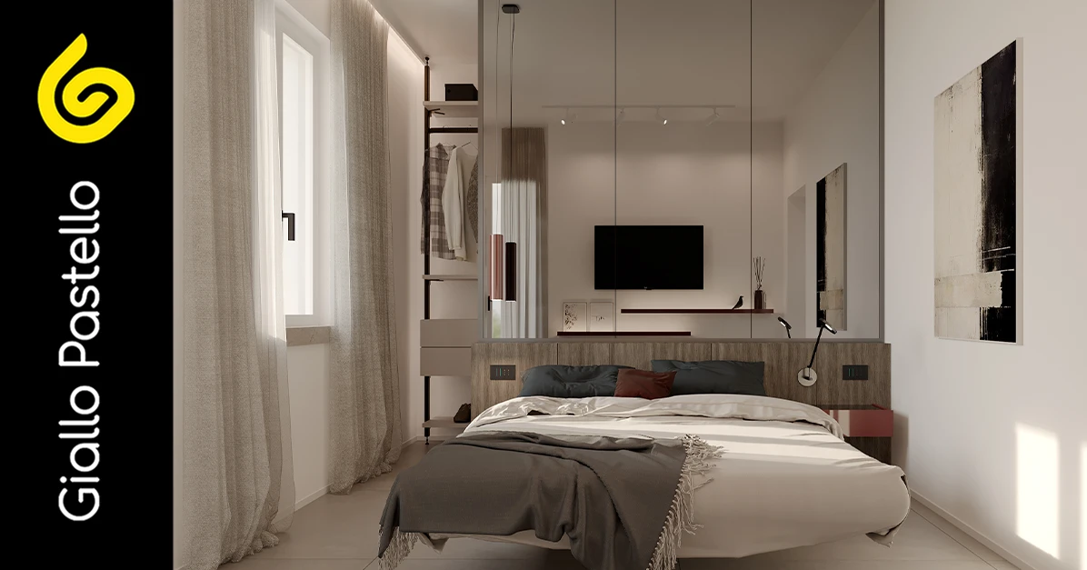 Arredamento camera da letto: il letto - Giallo Pastello Interior Design