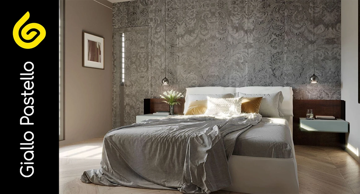 Arredamento camera da letto: materiali - Giallo Pastello Interior Design