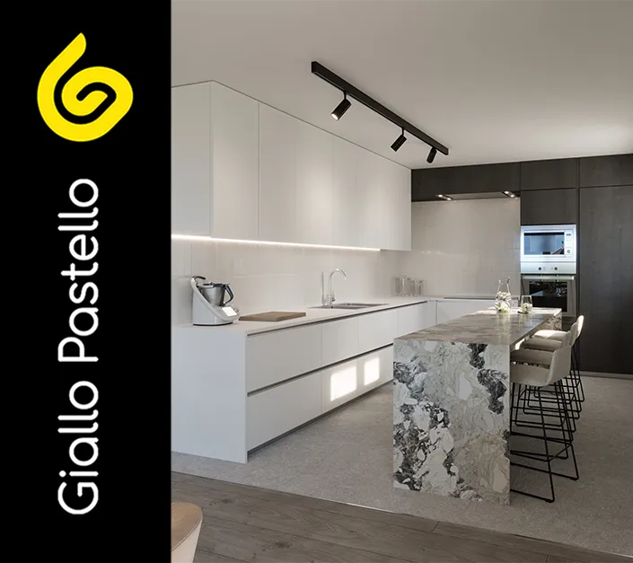 Arredamento cucina moderna: scelta dei materiali - Giallo Pastello Interior Design