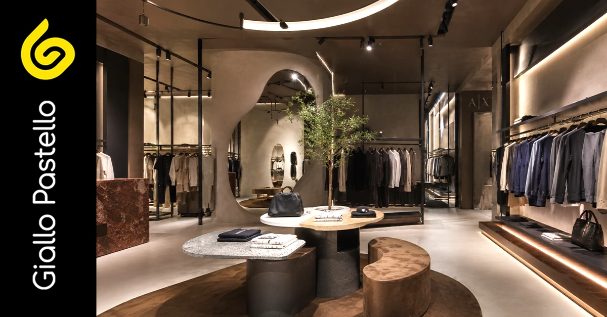 Arredamento negozio di abbigliamento - Giallo Pastello Interior Design