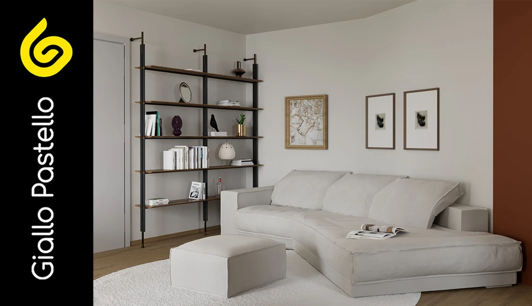 Arredamento salotto moderno - Giallo Pastello Interior Design