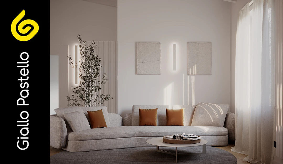 Arredamento salotto moderno - Giallo Pastello Interior Design