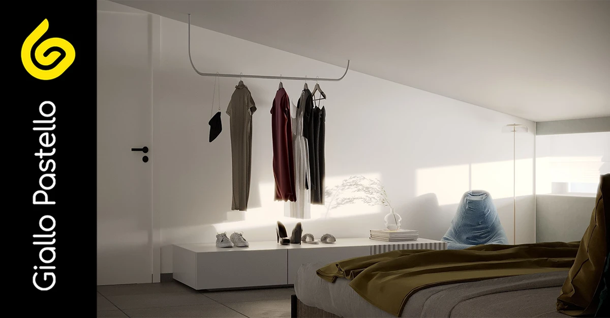 Arredamento negozio di abbigliamento - Giallo Pastello Interior Design