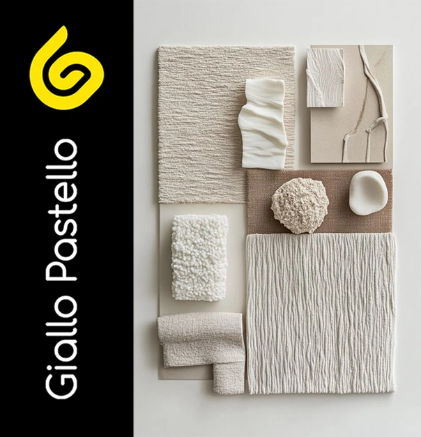 Arredo per salotto: analisi spazio - Giallo Pastello