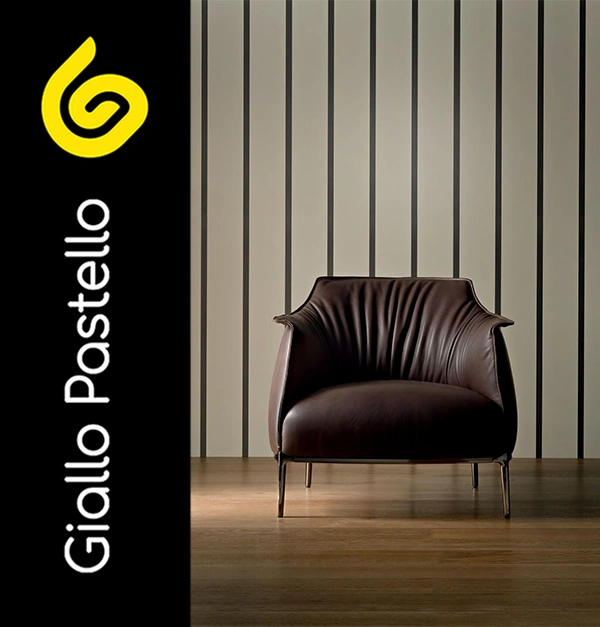 Arredo per salotto: poltroncina  - Giallo Pastello