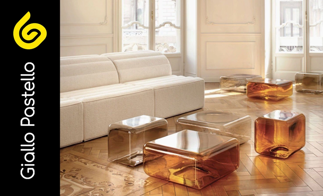 Arredo per salotto: tavolino - Giallo Pastello