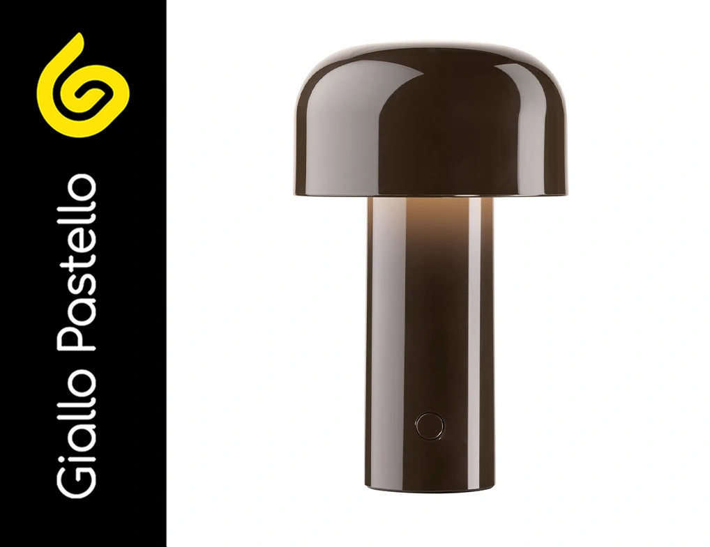Lampada di design in tinta Mocha Mousse Pantone 2025 - Giallo Pastello Interior Design