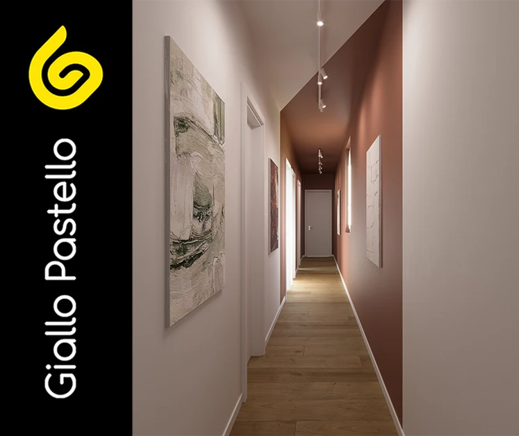 Come arredare un corridoio: colori e spazio - Giallo Pastello Interior Design