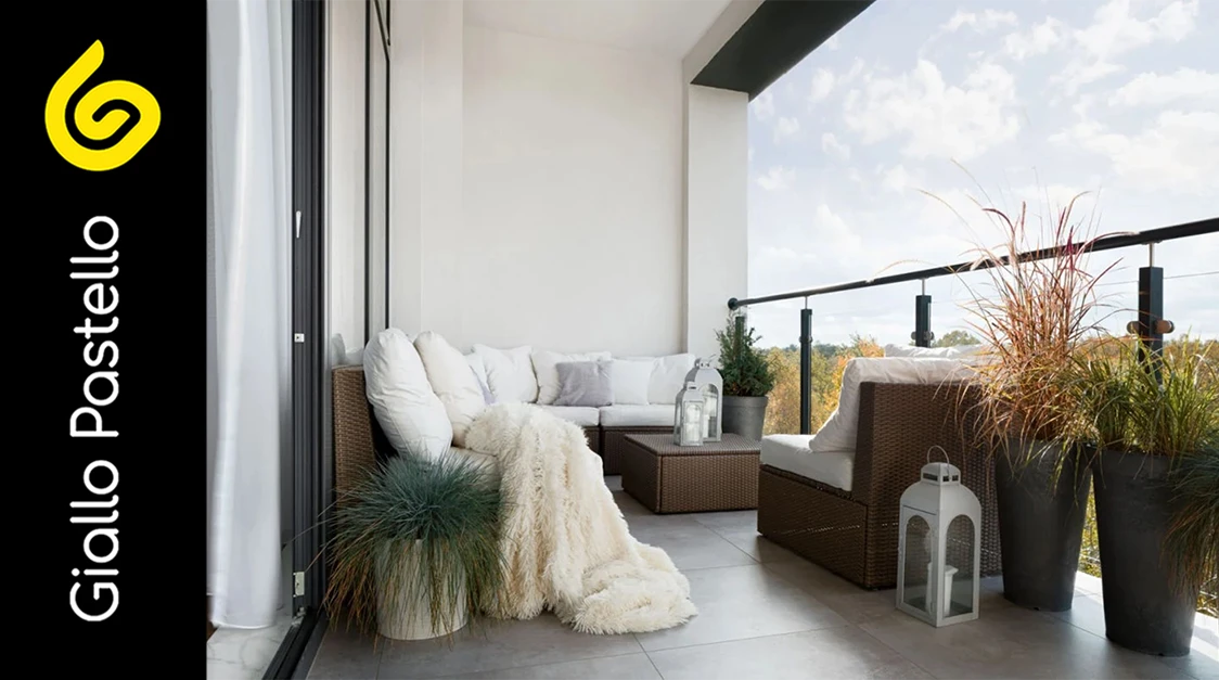 Come arredare un balcone - Giallo Pastello Interior Design