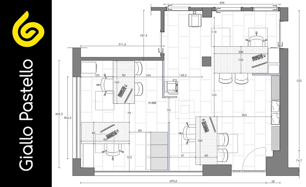 Arredo Ufficio AXA - Planimetria