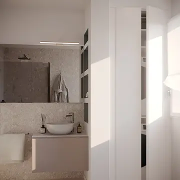 Ristrutturazione chiavi in mano a brescia bagno - Giallo Pastello