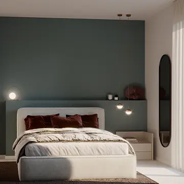 Ristrutturazione chiavi in mano a brescia camera da letto - Giallo Pastello
