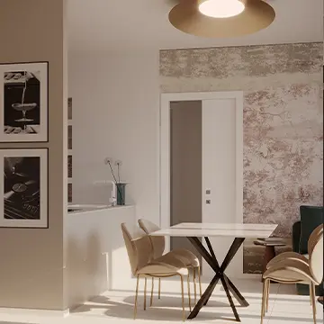 Ristrutturazione chiavi in mano a brescia living - Giallo Pastello