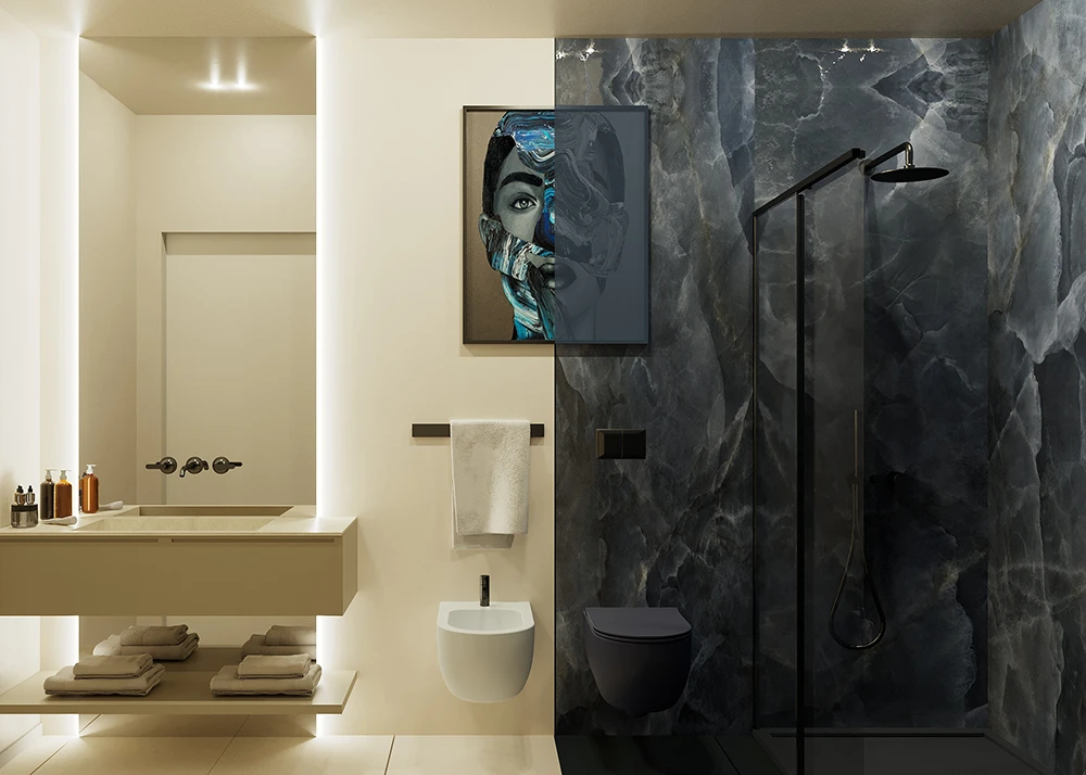 Ristrutturazione hotel Brescia zona living arredamento Bed & Breakfast - Giallo Pastello
