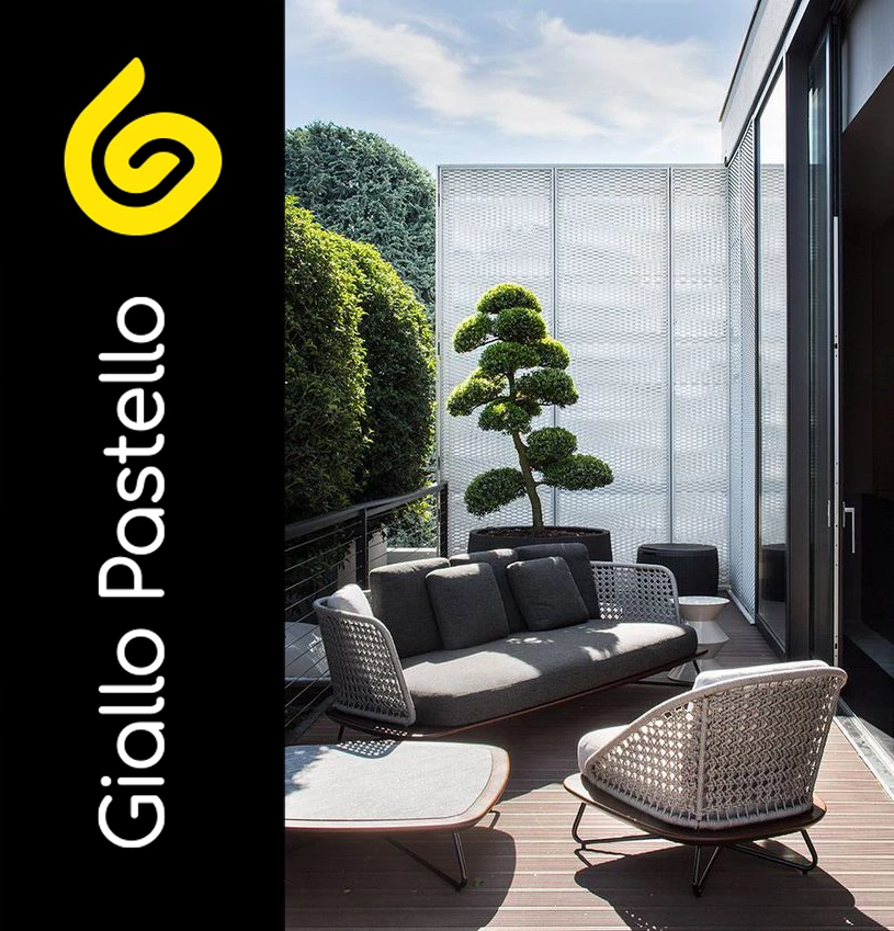 Progetto per arredare terrazzo appartamento con piante e arredi - Giallo Pastello Interior Design Brescia