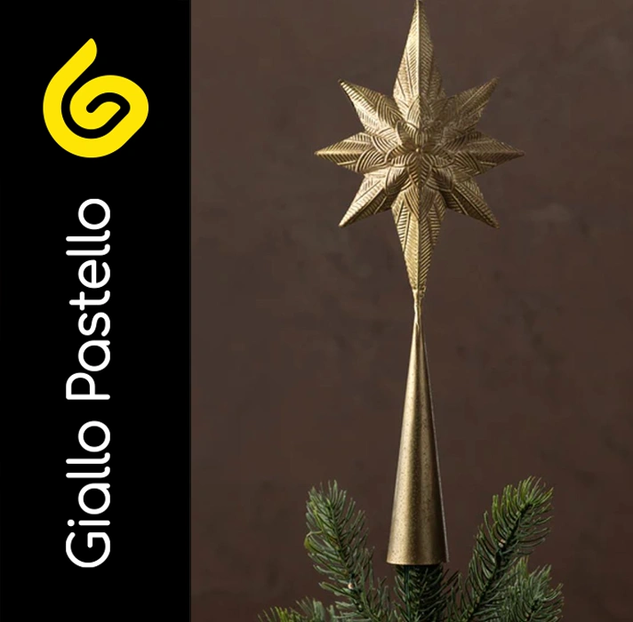 Stella per l'albero di Natale - Giallo Pastello Interior Design