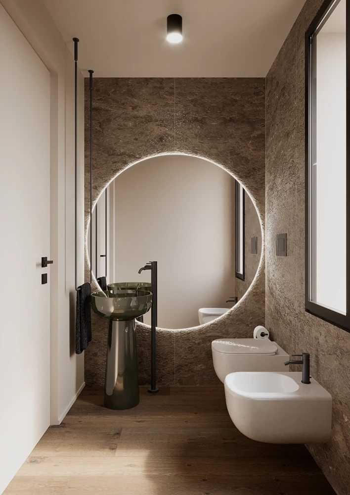 Stile Milano Bagno - Interior Design Milano Giallo Pastello