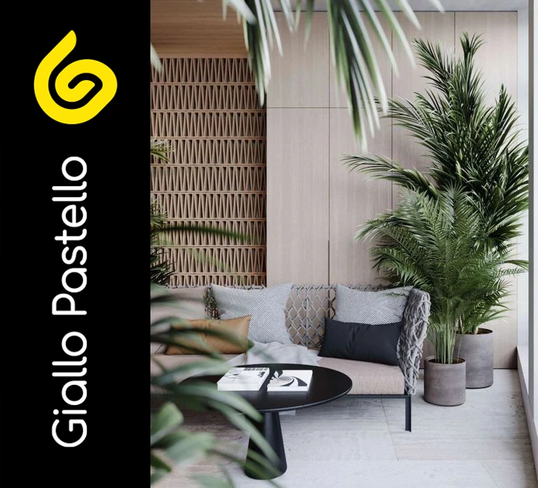 Zona relax completa per arredare terrazzo appartamento con gusto - Giallo Pastello Interior Design Brescia