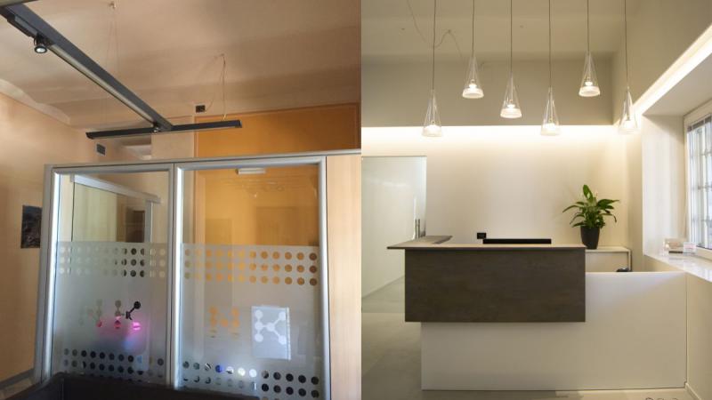 Giallo Pastello Interior Design Brescia - Prima e dopo Restyling Reception