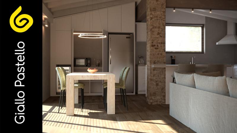 Cucina moderna - Giallo Pastello