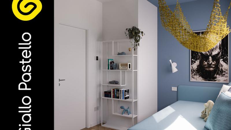 Camera da letto bambini - Giallo Pastello