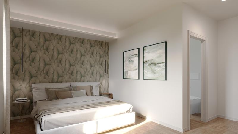 Un’oasi di design a Forte dei Marmi: camera da letto - Giallo Pastello Interior Design Brescia