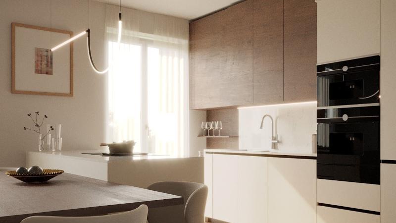 Casa su misura Veronica e Francesco: cucina - Giallo Pastello
