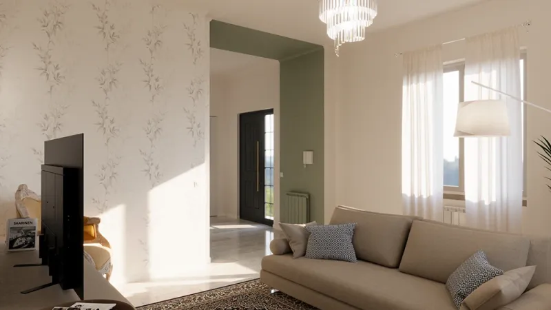 Armonie Private: arredamento zona living - Giallo Pastello Interior Design