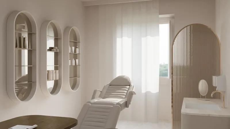 Eleganza Essenziale: progettare la bellezza con misura e luce - Studio 1 grande - Giallo Pastello Interior Design