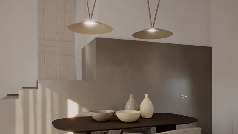 Restyling Living: Stile Japandi, dettaglio lampadario - Giallo Pastello Interior Design