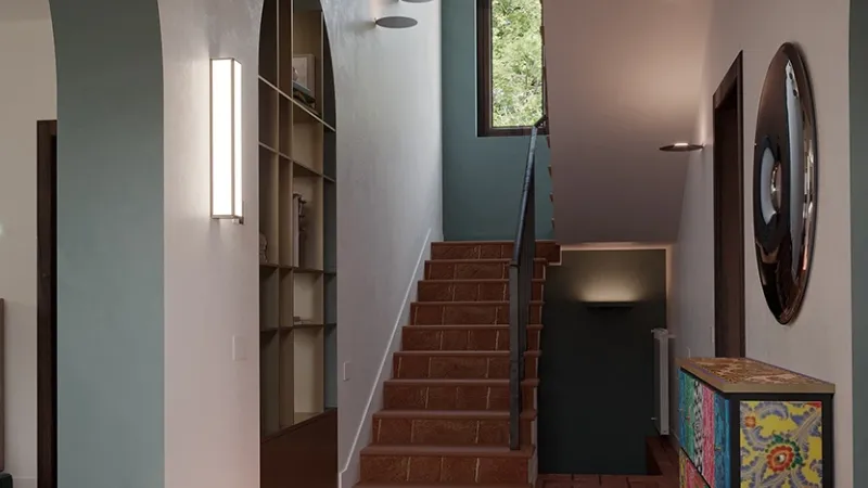 Ristrutturazione ingresso e disimpegno di una villa a Brescia - Giallo Pastello Interior Design Brescia